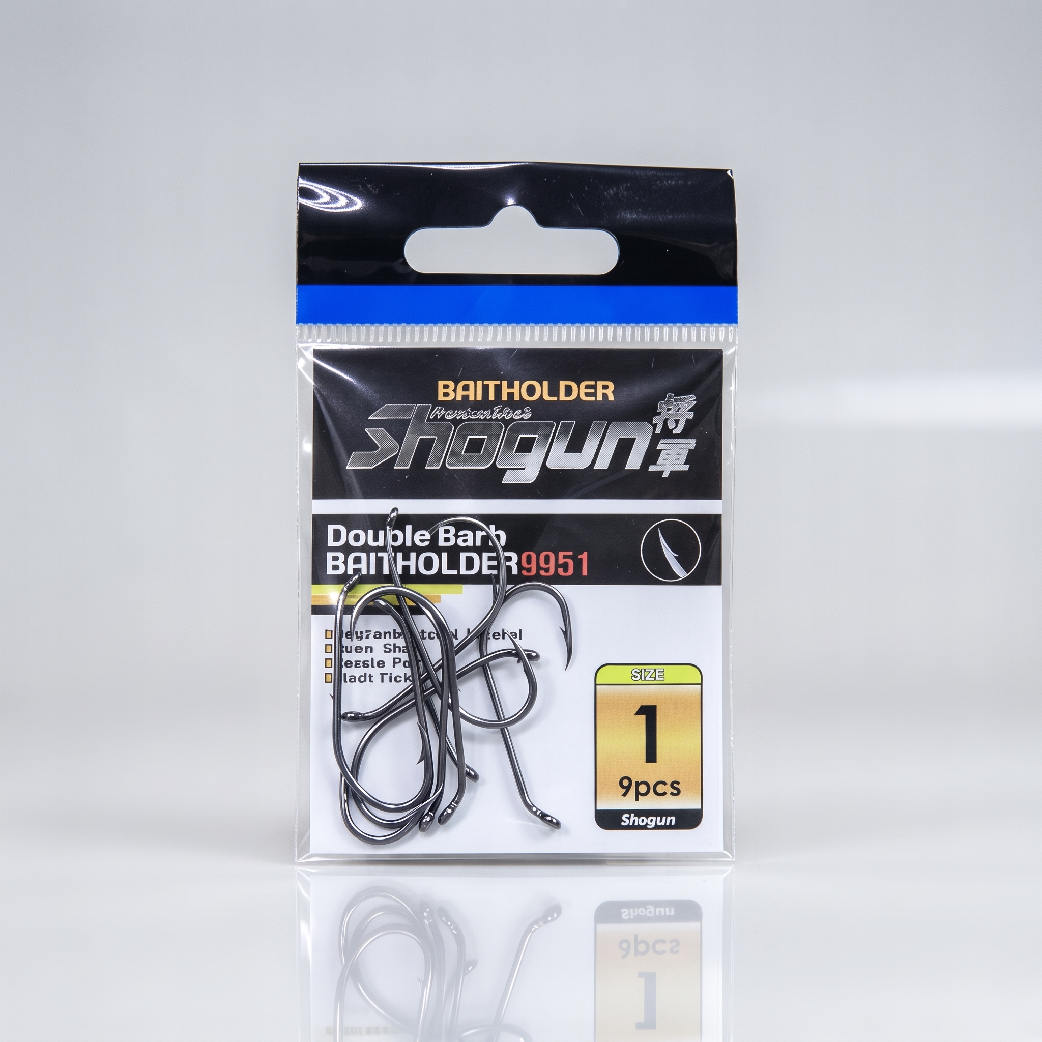Shogun Baitholder 9951 No: 1 Çift Tırnaklı Olta İğnesi (9 Adet)